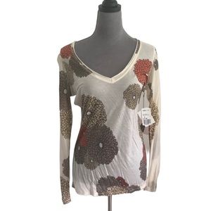 NWT Forever 21 long sleeve floral print shirt.